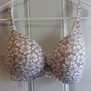Victorias Secret Floral NO WIRE bra 34DD